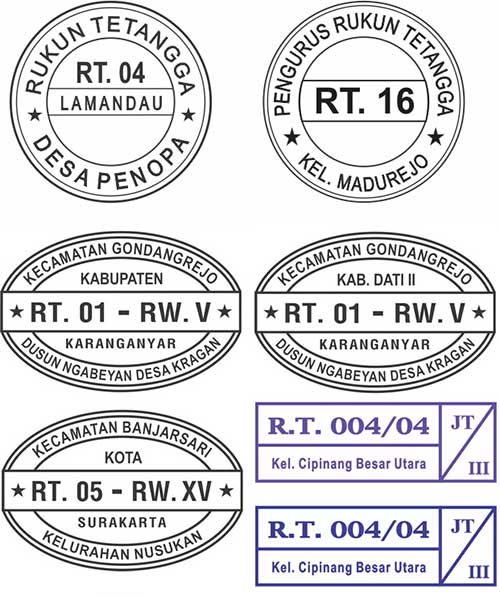 Template &amp; Contoh Format Stempel Terlengkap ISKCON Info