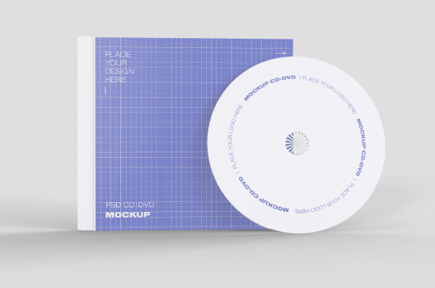 Tempalte CD putih modern