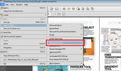 Adobe Acrobat XI Pro memperkecil ukuran file pdf