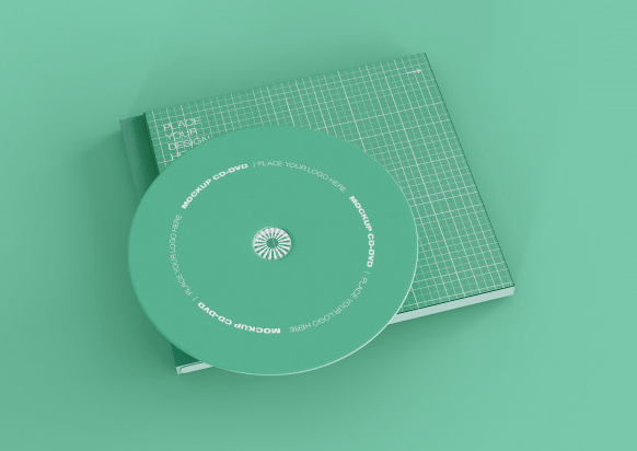 Template CD hijau