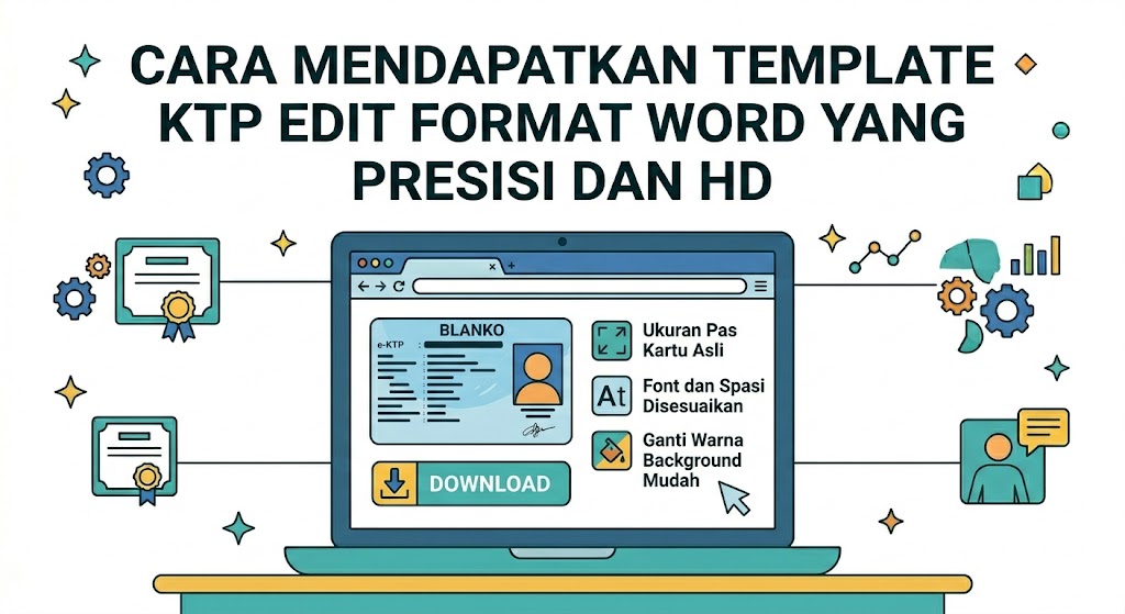 Open Ktp File Download Template KTP Edit Dengan Berbagai Format WORD, PDF, CANVA ...
