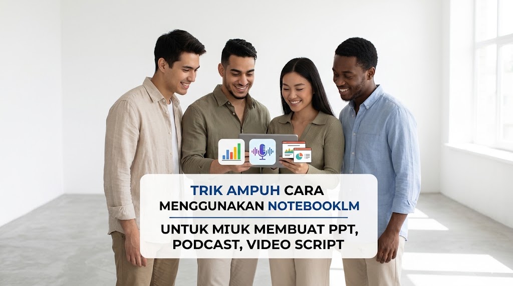 cara menggunakan notebooklm dengan memanfaatan fitur audio overview notebooklm dan notebooklm buat ppt dalam strategi konten.