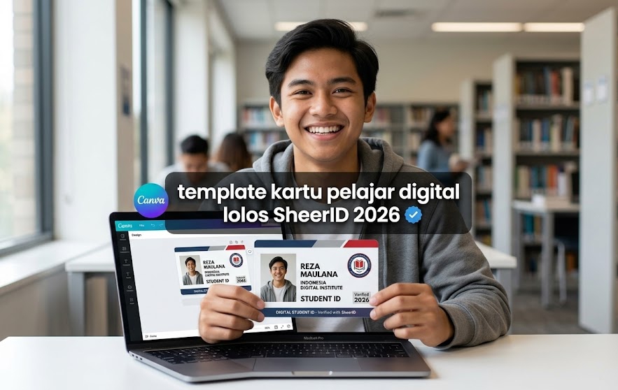 Langkah mudah Cara membuat kartu pelajar di Canva untuk berbagai keperluan verifikasi digital