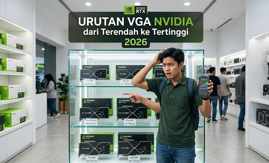 Memahami panduan Urutan VGA Nvidia GeForce terbaru sebelum merakit PC idaman di toko komputer.