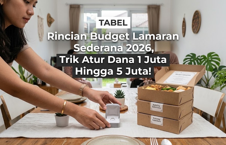 Melihat rincian tabel pengeluaran untuk mengeksekusi Budget lamaran sederhana tanpa harus berutang.