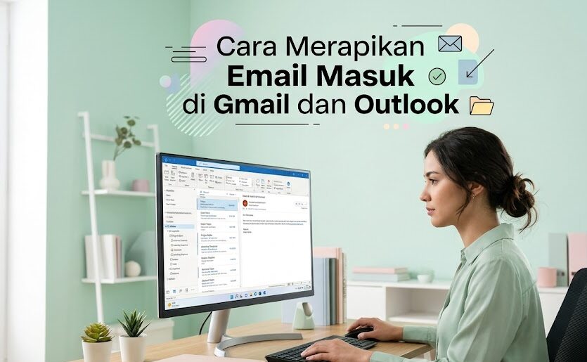 Menerapkan cara merapikan email dengan fitur pengelompokan yang efektif di platform Outlook.